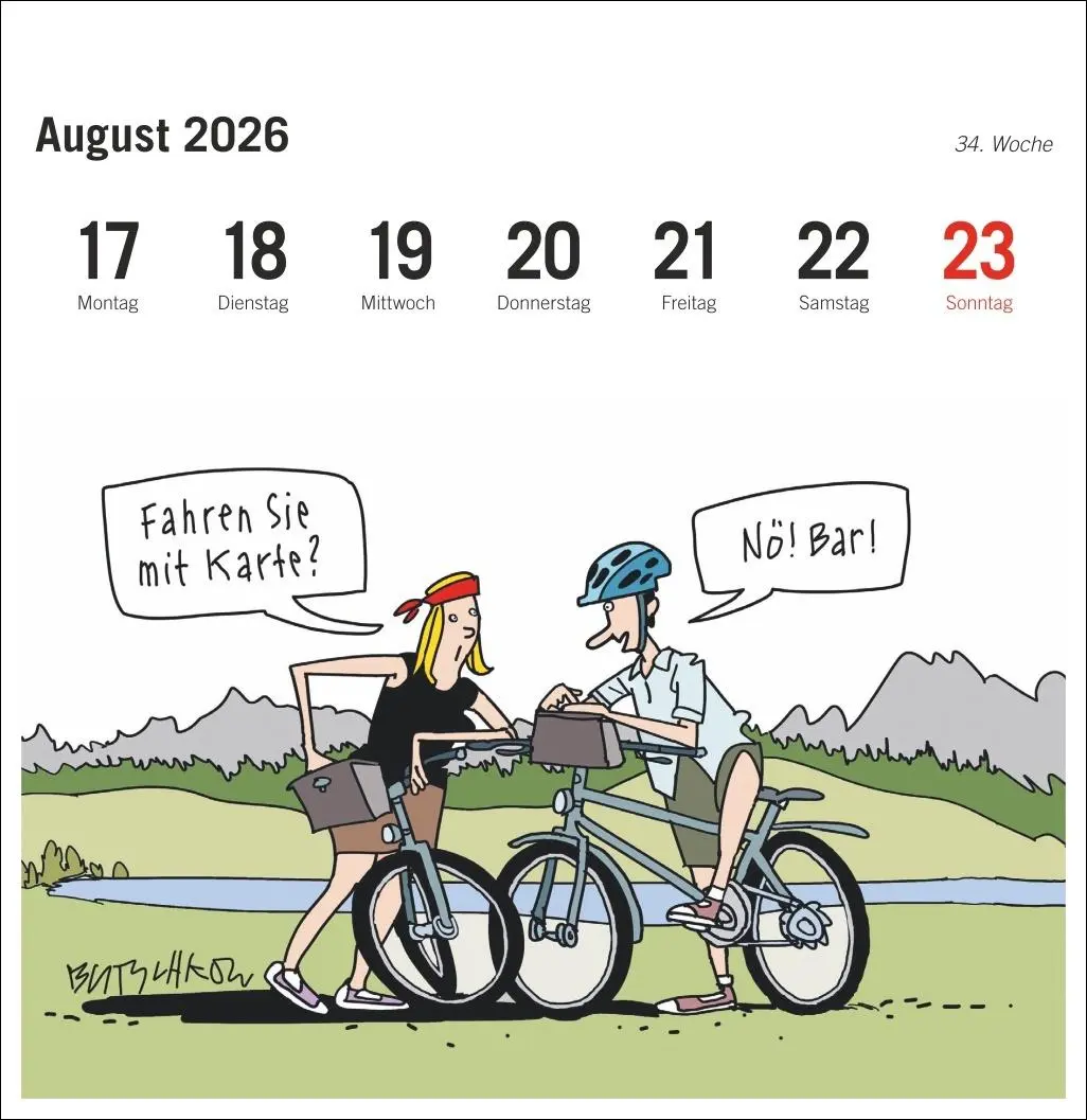 Bild: 9783756411375 | Peter Butschkow: Fahrrad unser Premium-Postkartenkalender 2026 | 54 S.