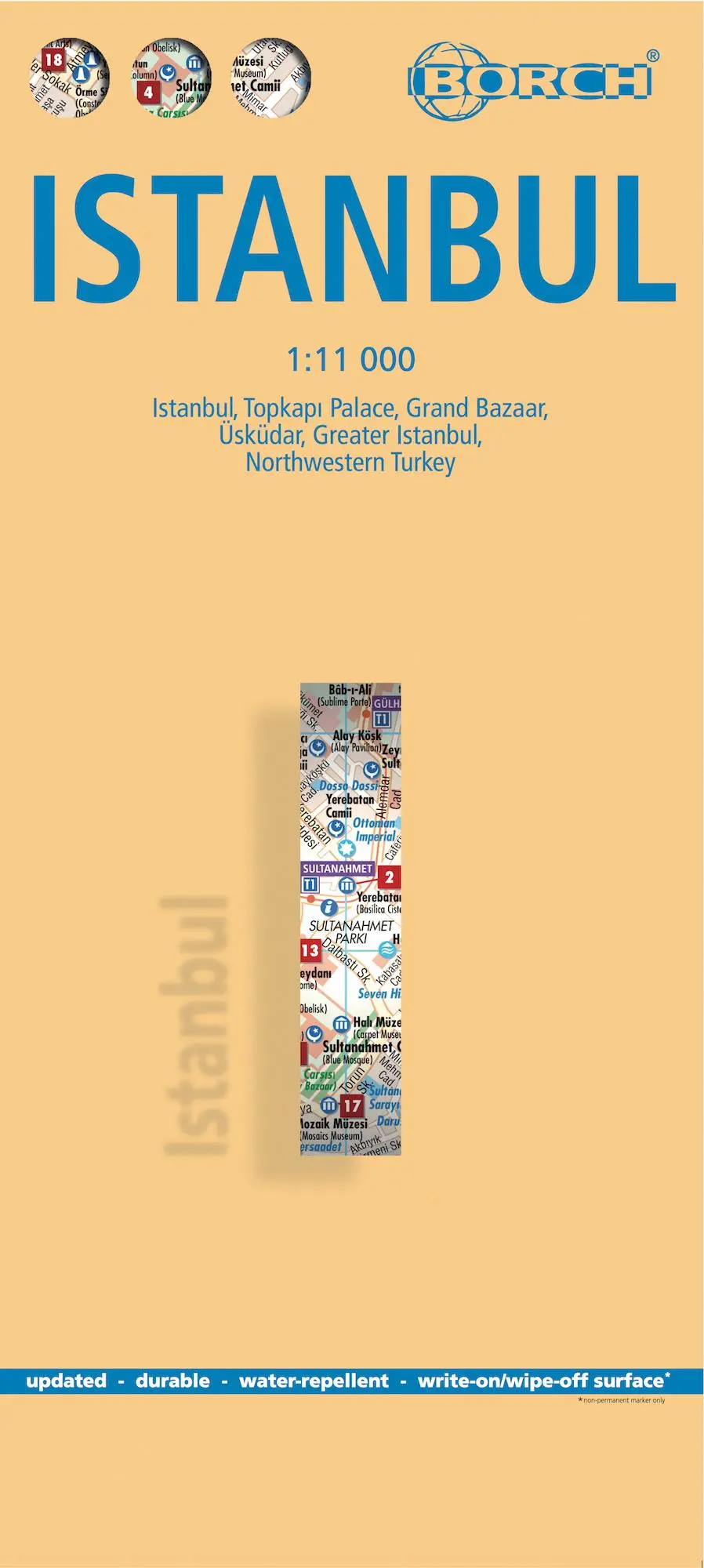 Cover: 9783866091375 | Istanbul 1 : 11 000 | (Land-)Karte | Borch Maps | 2 S. | Deutsch