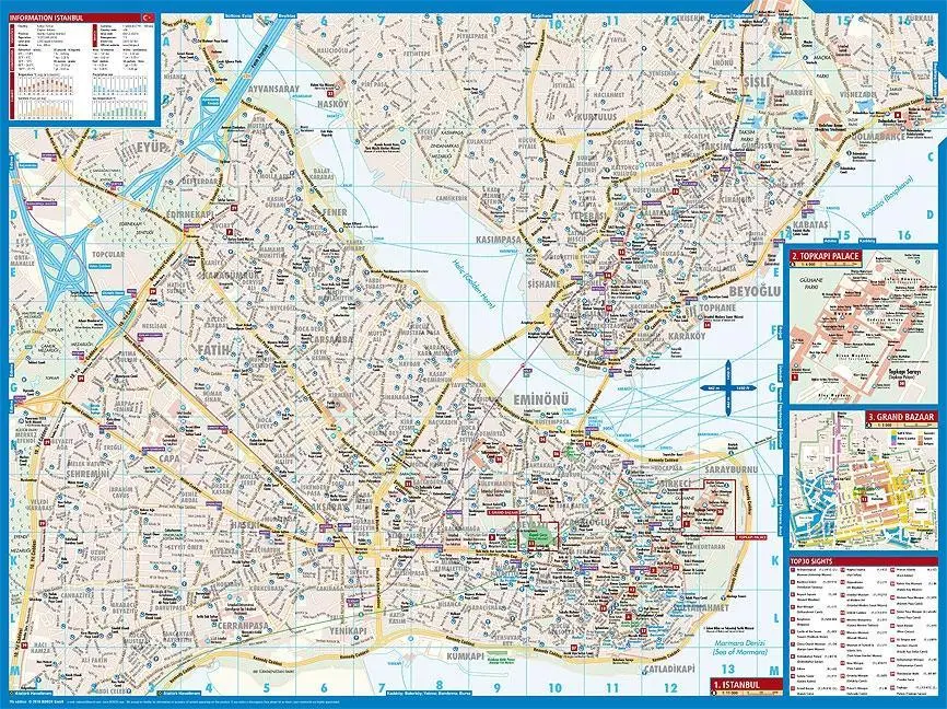 Bild: 9783866091375 | Istanbul 1 : 11 000 | (Land-)Karte | Borch Maps | 2 S. | Deutsch
