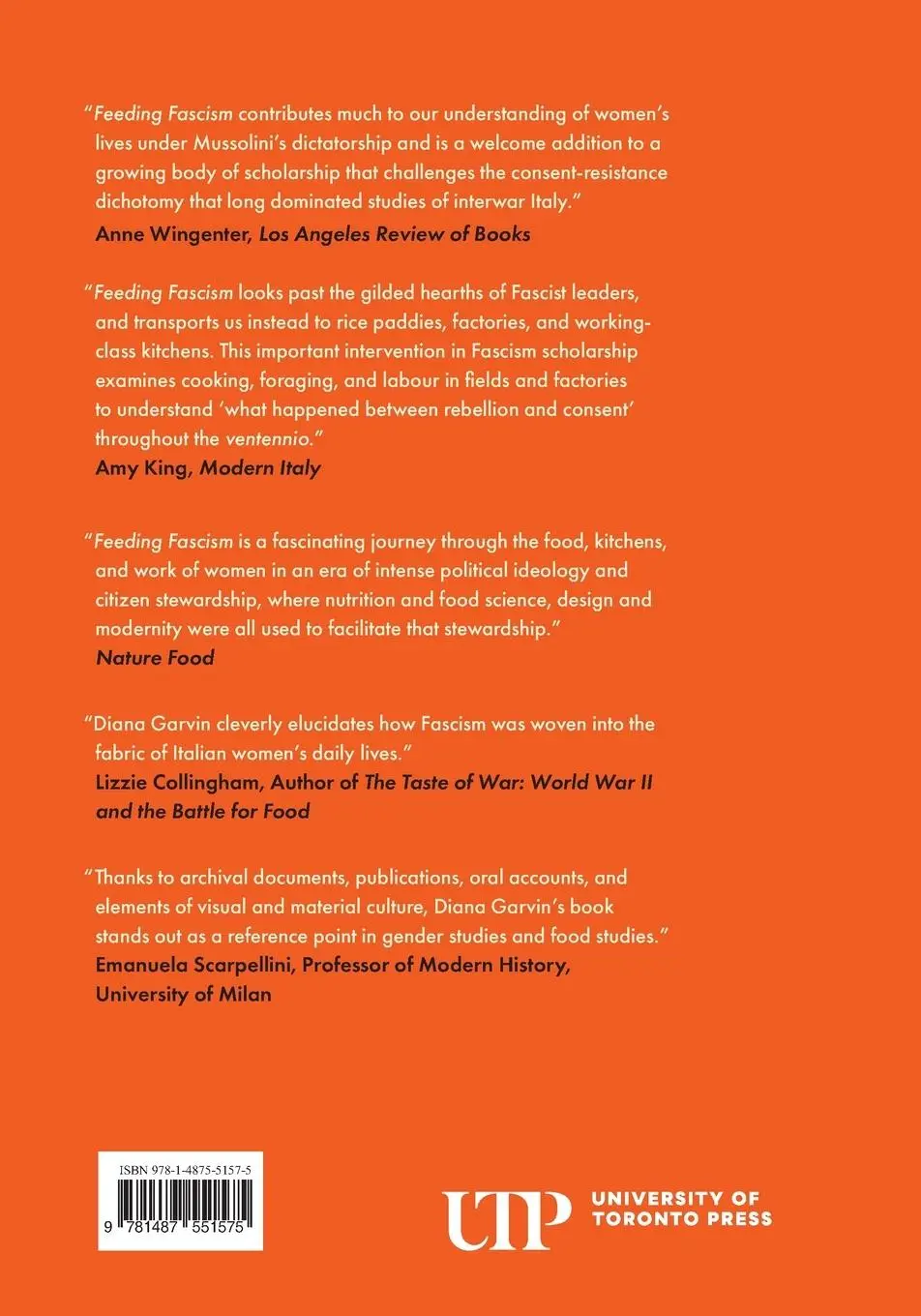 Rückseite: 9781487551575 | Feeding Fascism | The Politics of Women's Food Work | Diana Garvin