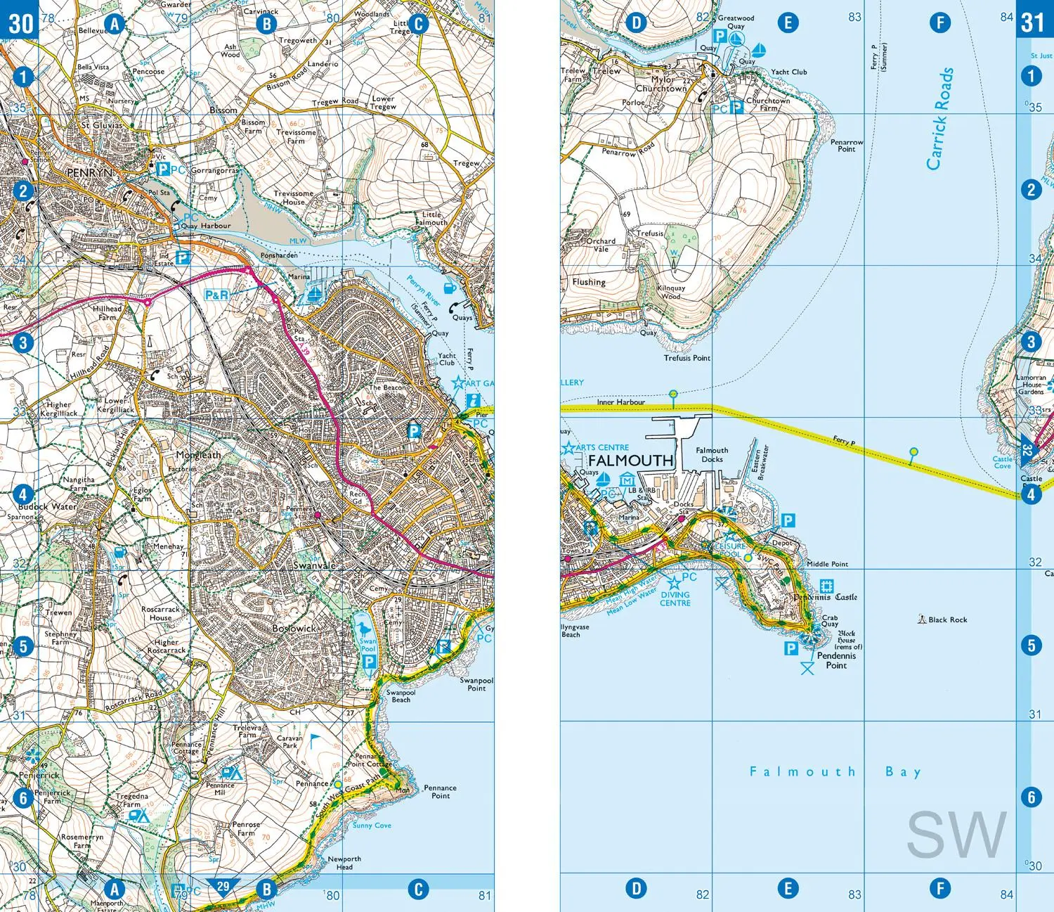 Bild: 9781782571575 | SW Coast Path South Cornwall Adventure Atlas | Taschenbuch | Englisch