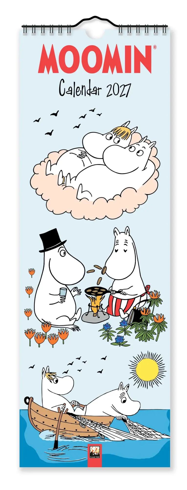 Cover: 9781806941575 | Moomin - Mumin Kalender - Slimline-Kalender 2027 - Original Flame...
