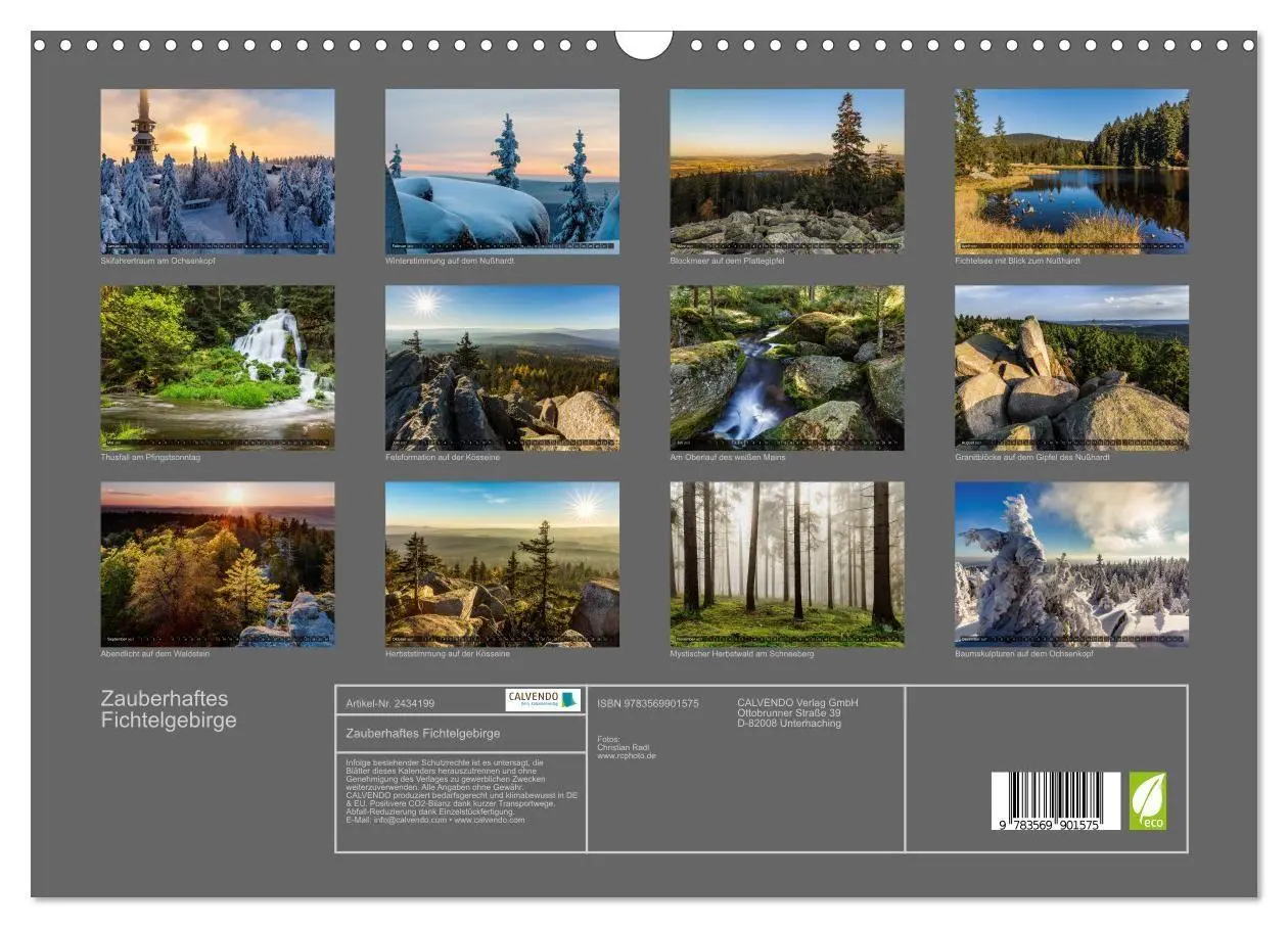 Bild: 9783569901575 | Zauberhaftes Fichtelgebirge (Wandkalender 2027 DIN A3 quer),...