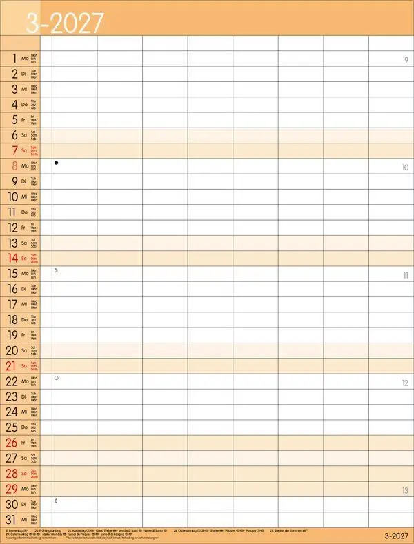 Bild: 9783819301575 | XXL Family Timer 8 2027 | Verlag Korsch | Kalender | 14 S. | Deutsch