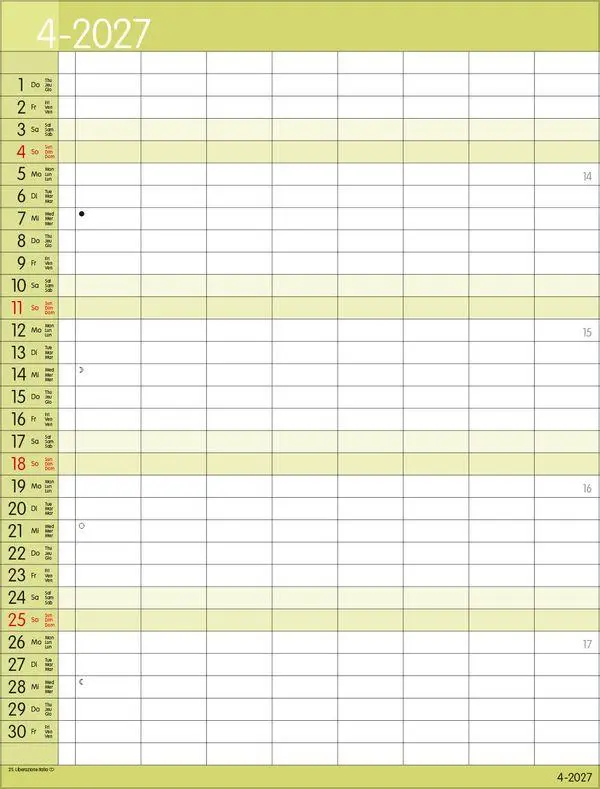 Bild: 9783819301575 | XXL Family Timer 8 2027 | Verlag Korsch | Kalender | 14 S. | Deutsch