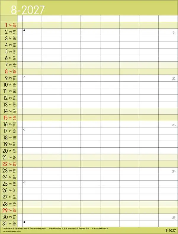 Bild: 9783819301575 | XXL Family Timer 8 2027 | Verlag Korsch | Kalender | 14 S. | Deutsch