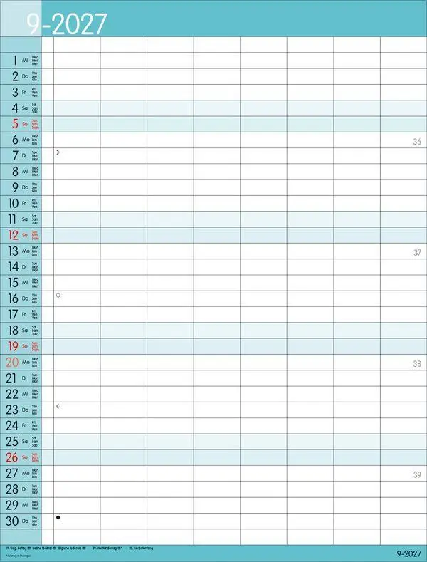 Bild: 9783819301575 | XXL Family Timer 8 2027 | Verlag Korsch | Kalender | 14 S. | Deutsch