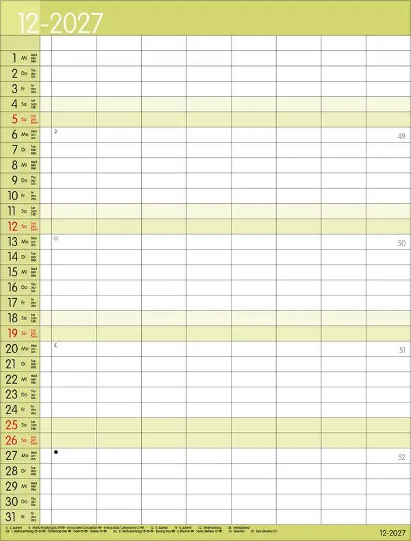 Bild: 9783819301575 | XXL Family Timer 8 2027 | Verlag Korsch | Kalender | 14 S. | Deutsch