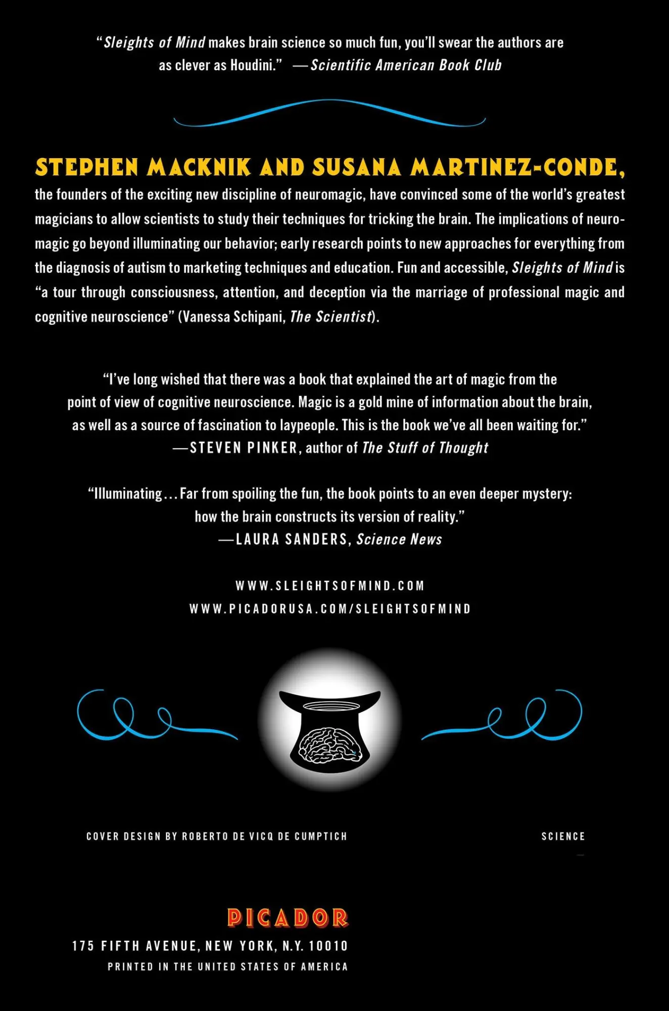 Rückseite: 9780312611675 | Sleights of Mind | Stephen Macknik (u. a.) | Taschenbuch | Englisch