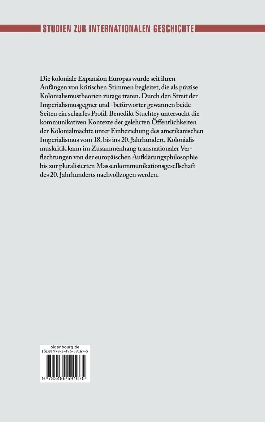 Rückseite: 9783486591675 | Die europäische Expansion und ihre Feinde | Benedikt Stuchtey | Buch