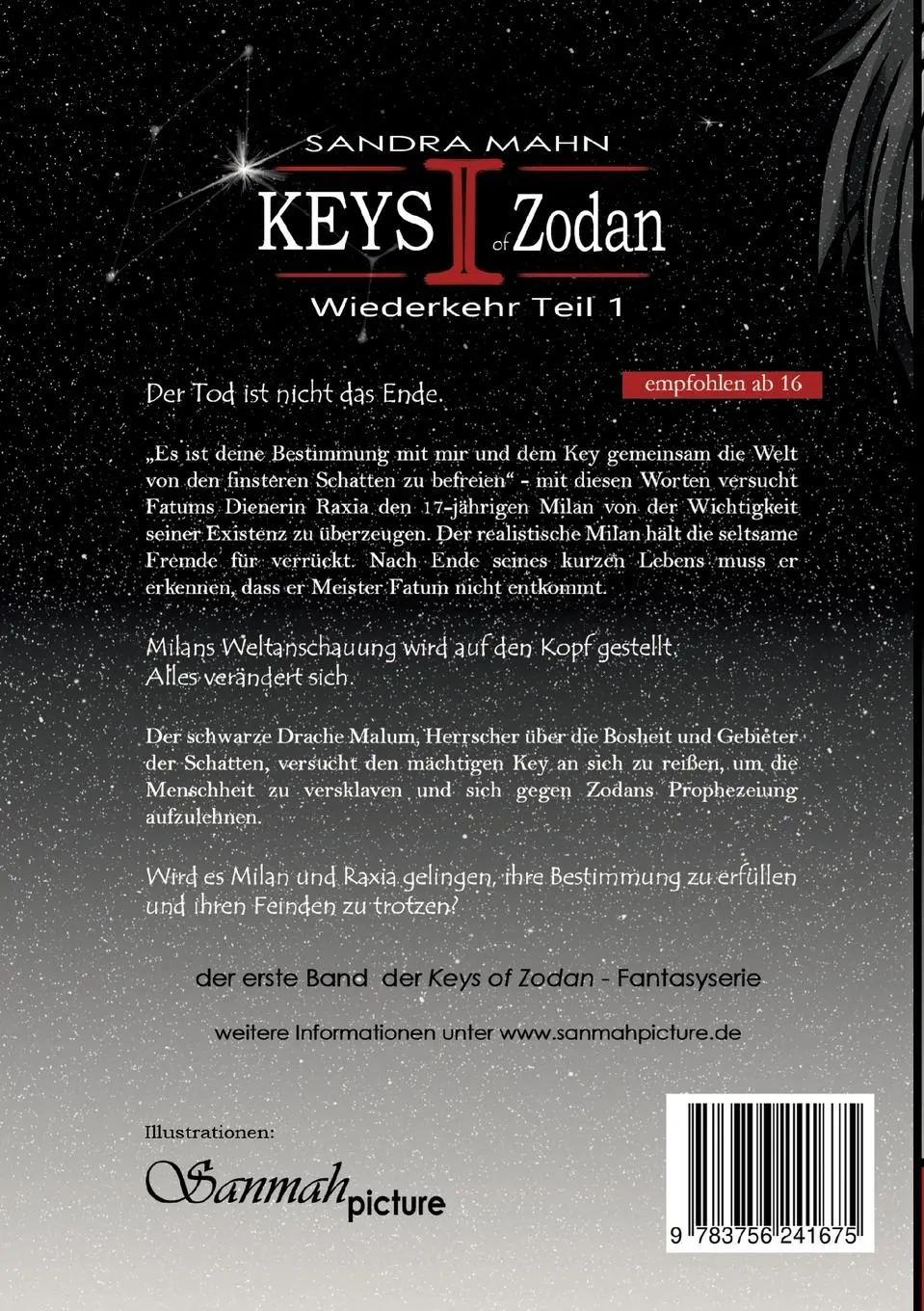 Rückseite: 9783756241675 | Keys of Zodan: Wiederkehr 1 | Sandra Mahn | Taschenbuch | 386 S.