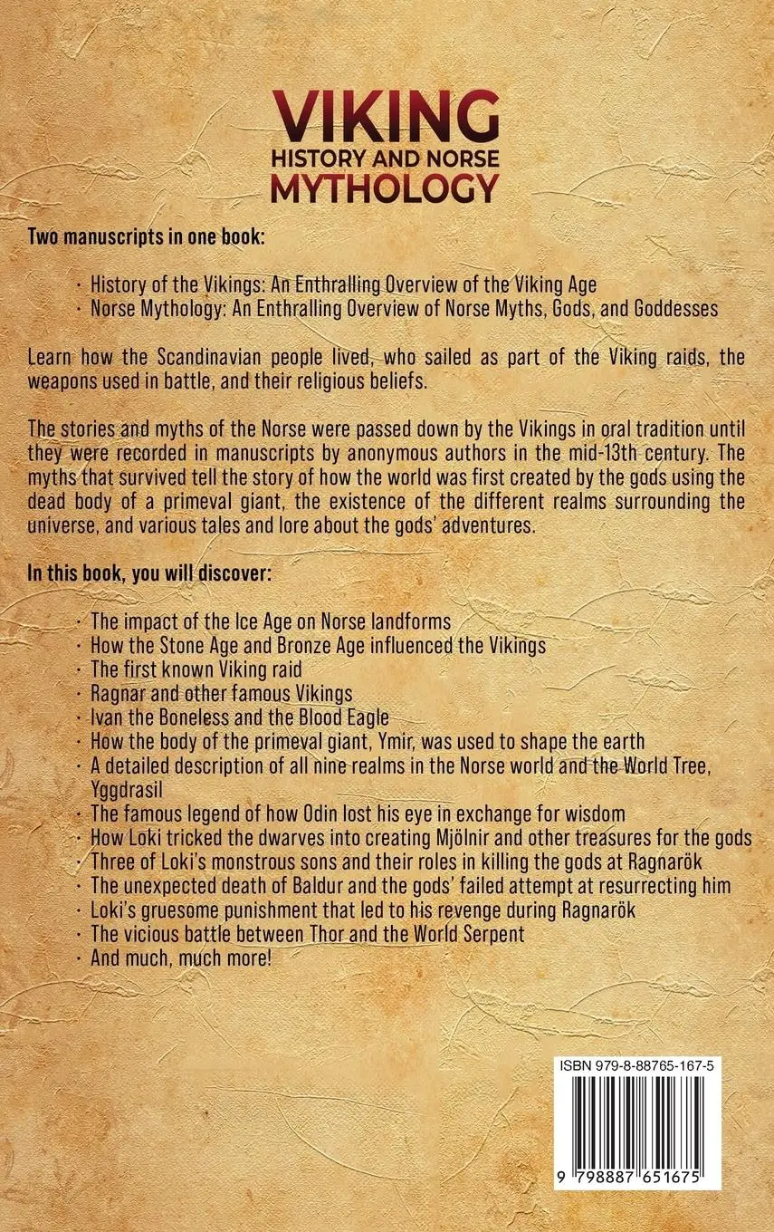 Rückseite: 9798887651675 | Viking History and Norse Mythology | Billy Wellman | Buch | Englisch