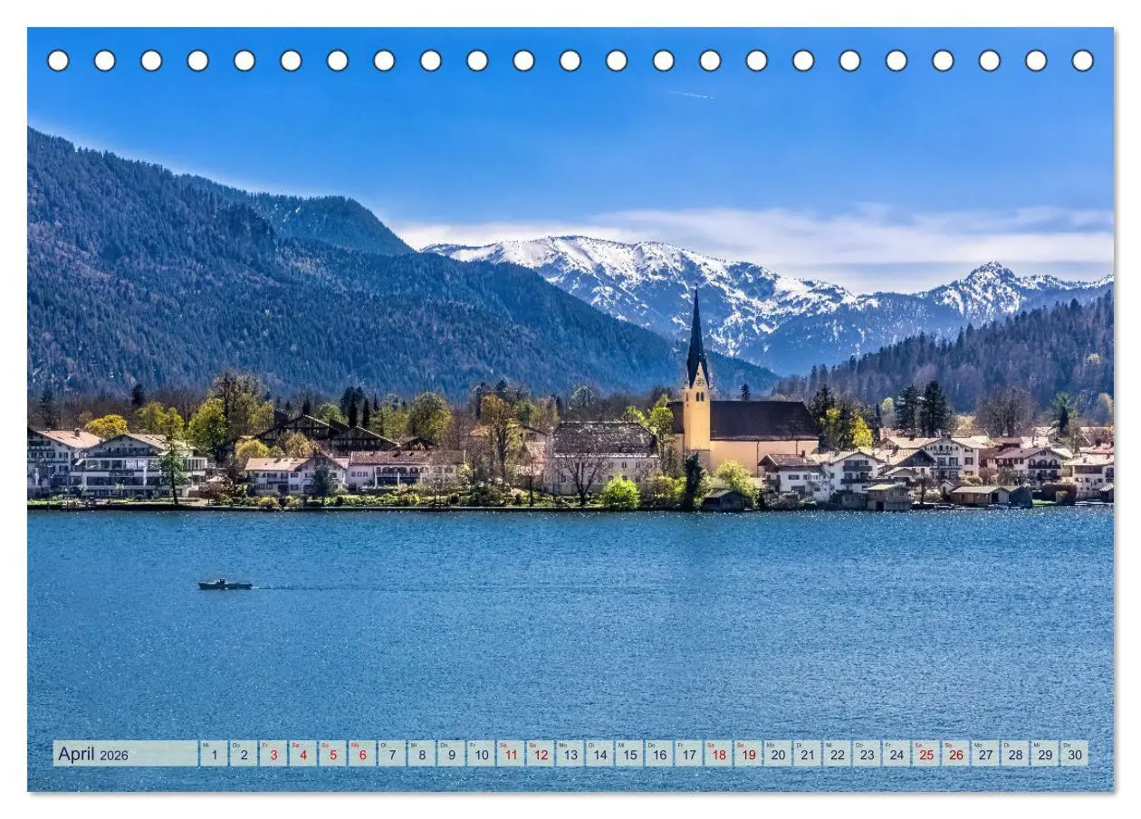 Bild: 9783457491775 | Malerischer Tegernsee (Tischkalender 2026 DIN A5 quer), CALVENDO...