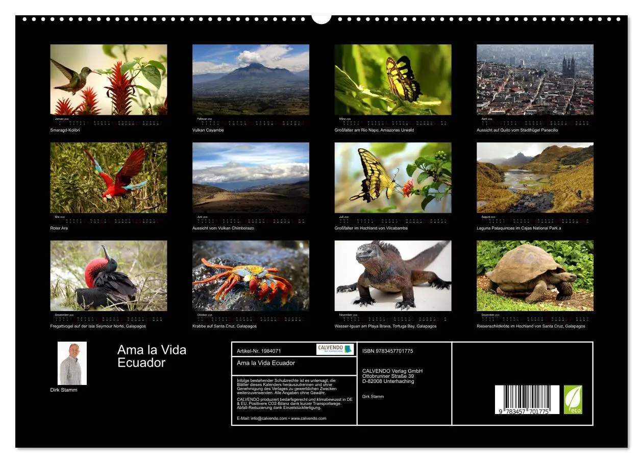 Bild: 9783457701775 | Ama la Vida Ecuador (hochwertiger Premium Wandkalender 2026 DIN A2...