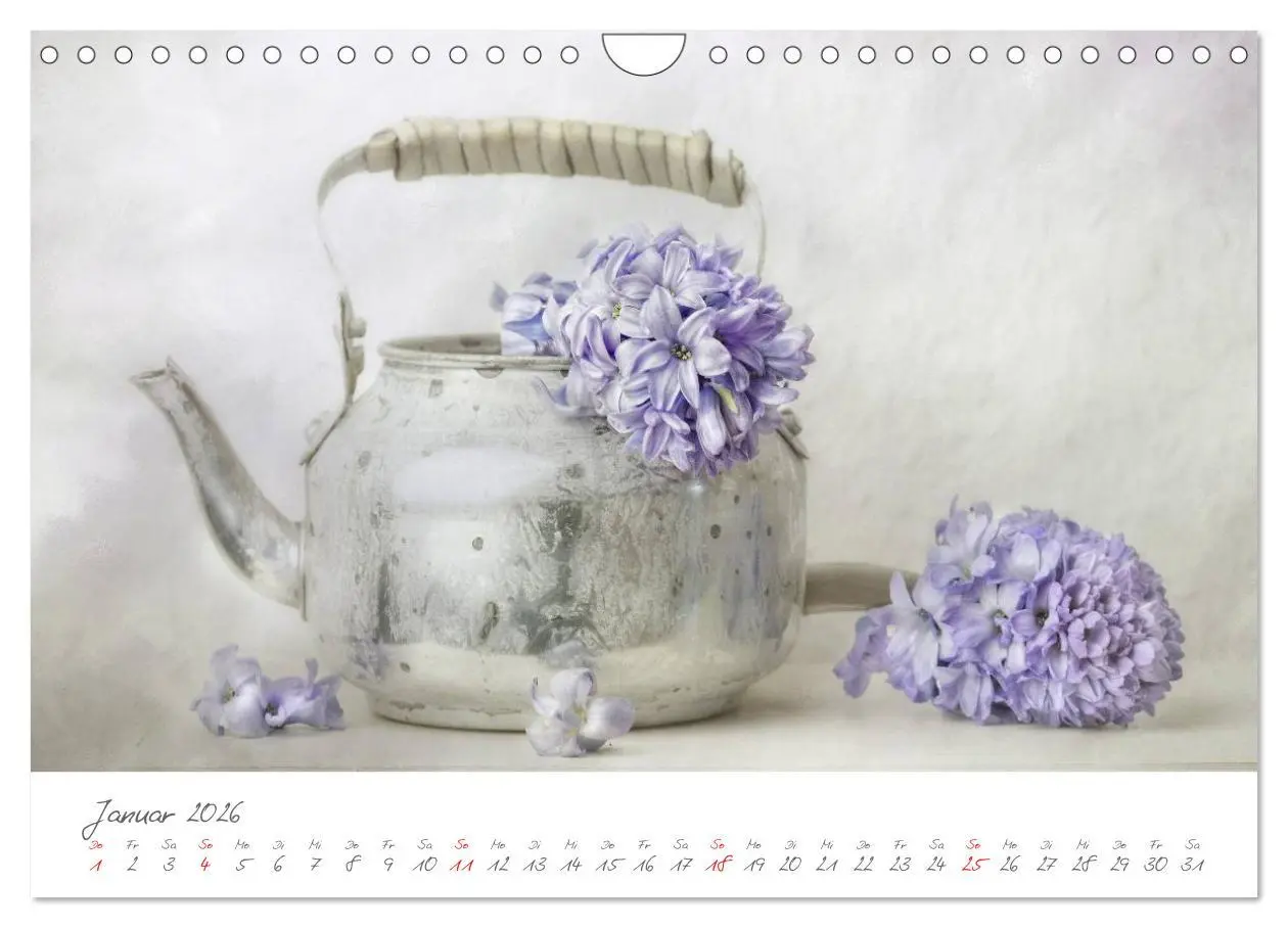Bild: 9783516101775 | Blüten Poesie (Wandkalender 2026 DIN A4 quer), CALVENDO Monatskalender