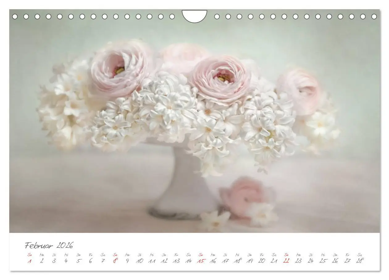 Bild: 9783516101775 | Blüten Poesie (Wandkalender 2026 DIN A4 quer), CALVENDO Monatskalender