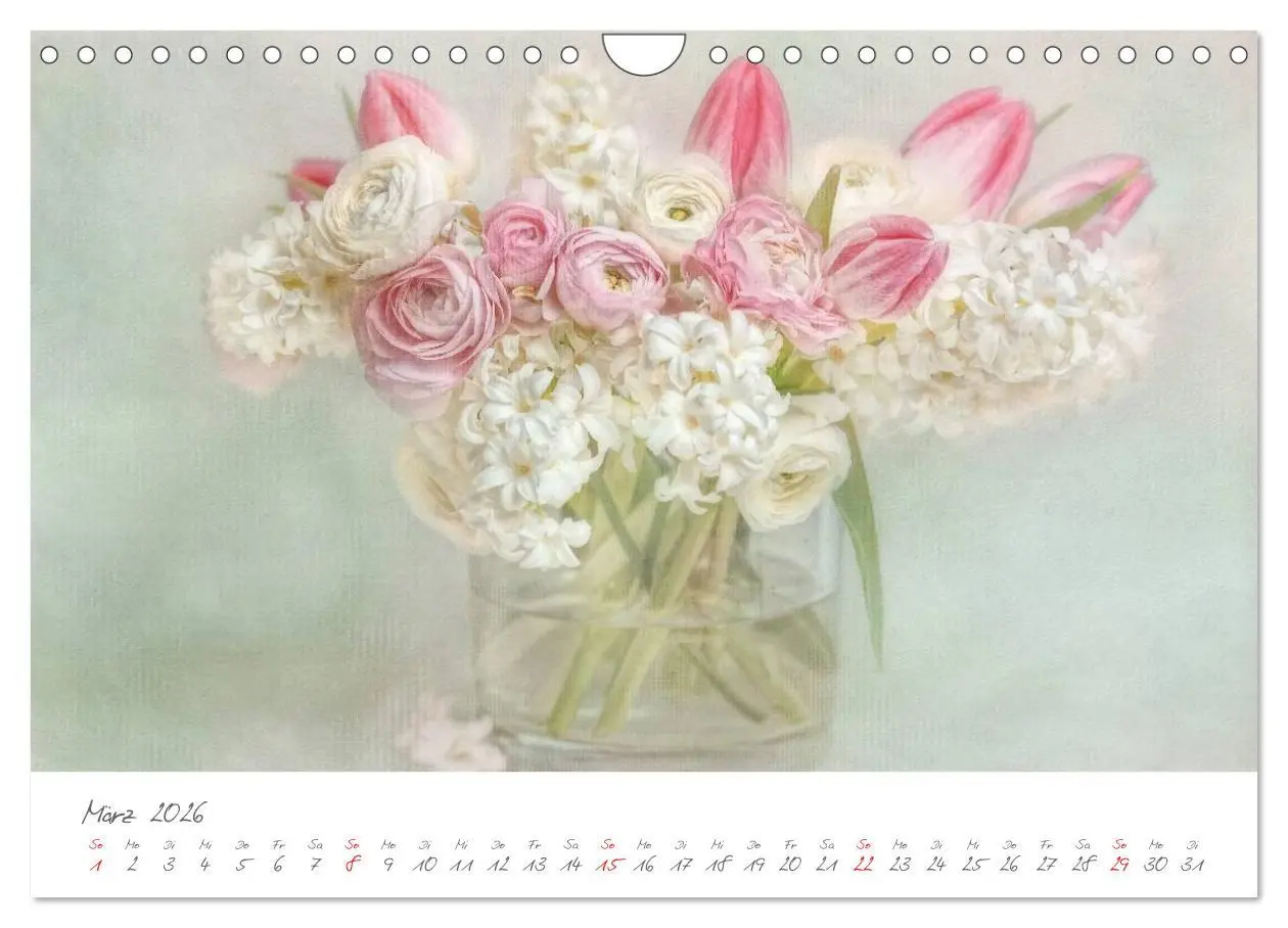 Bild: 9783516101775 | Blüten Poesie (Wandkalender 2026 DIN A4 quer), CALVENDO Monatskalender