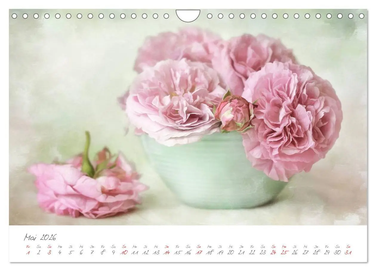 Bild: 9783516101775 | Blüten Poesie (Wandkalender 2026 DIN A4 quer), CALVENDO Monatskalender