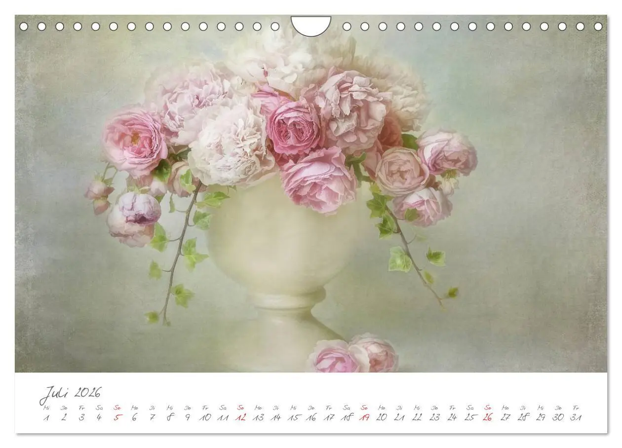 Bild: 9783516101775 | Blüten Poesie (Wandkalender 2026 DIN A4 quer), CALVENDO Monatskalender