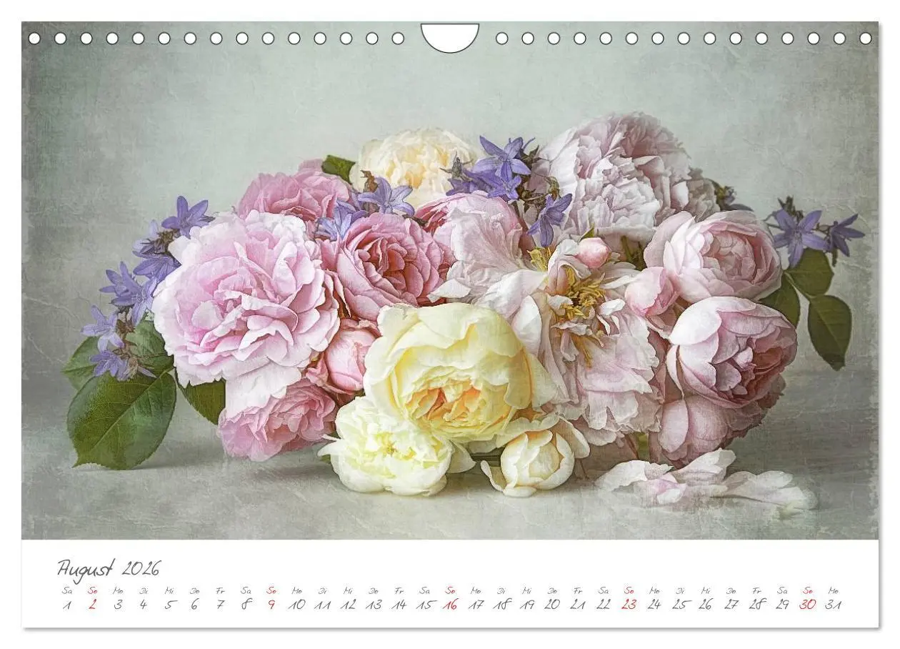 Bild: 9783516101775 | Blüten Poesie (Wandkalender 2026 DIN A4 quer), CALVENDO Monatskalender
