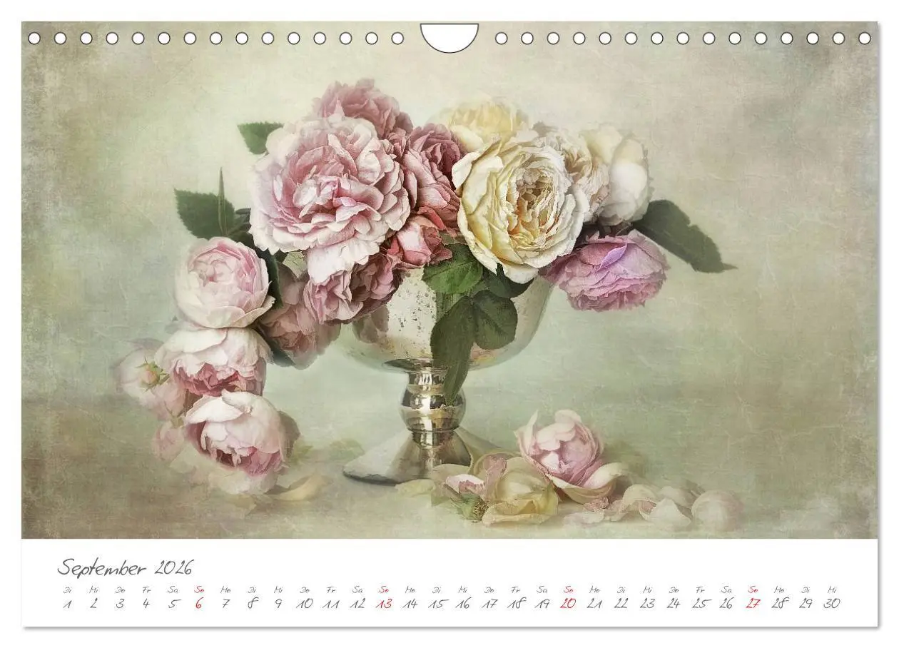 Bild: 9783516101775 | Blüten Poesie (Wandkalender 2026 DIN A4 quer), CALVENDO Monatskalender