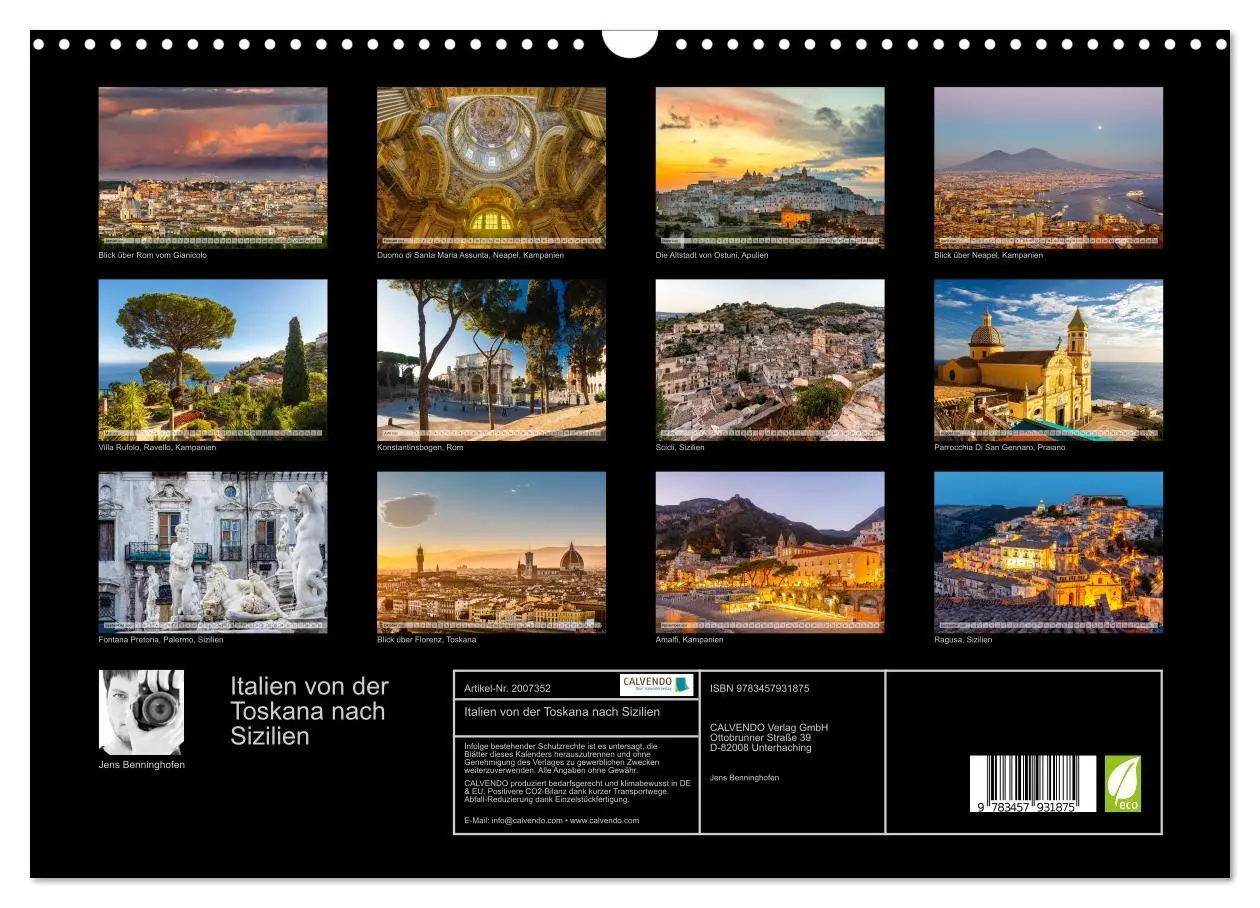 Bild: 9783457931875 | Italien von der Toskana nach Sizilien (Wandkalender 2026 DIN A3...