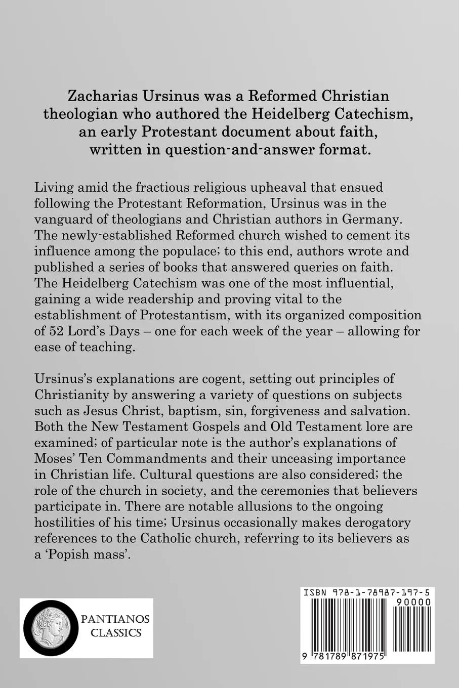 Rückseite: 9781789871975 | The Commentary of Zacharias Ursinus on the Heidelberg Catechism | Buch
