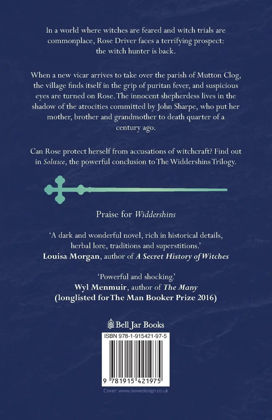Rückseite: 9781915421975 | Solstice | Newcastle witch trials historical fiction | Helen Steadman