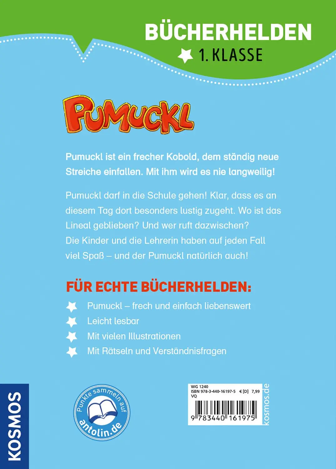 Rückseite: 9783440161975 | Pumuckl, Bücherhelden 1. Klasse, Pumuckl geht in die Schule | Buch