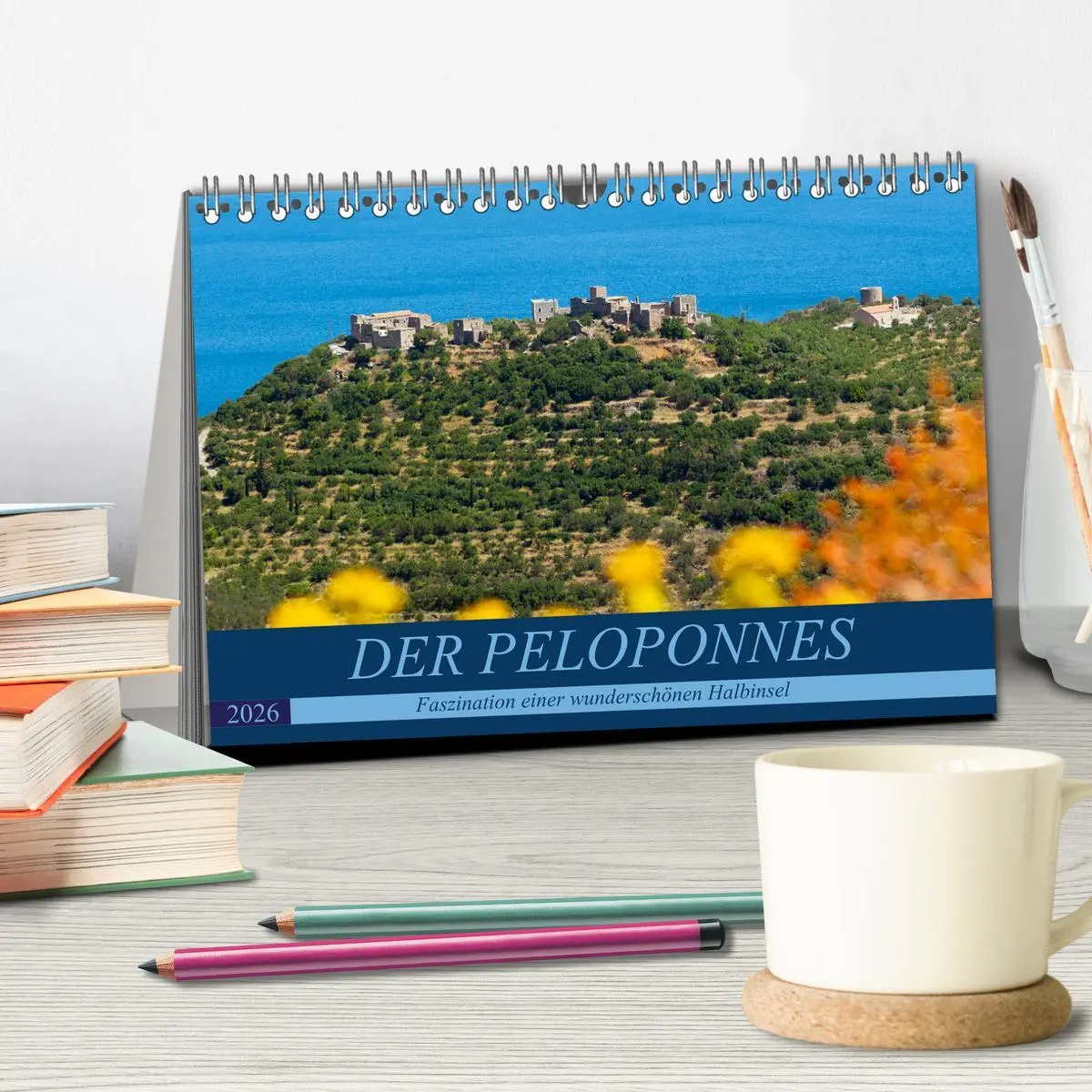 Bild: 9783457851975 | DER PELOPONNES (Tischkalender 2026 DIN A5 quer), CALVENDO...