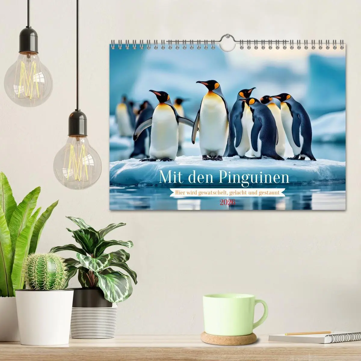 Bild: 9783516701975 | Mit den Pinguinen (Wandkalender 2026 DIN A4 quer), CALVENDO...