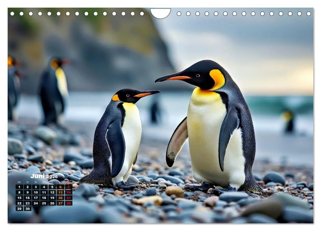 Bild: 9783516701975 | Mit den Pinguinen (Wandkalender 2026 DIN A4 quer), CALVENDO...