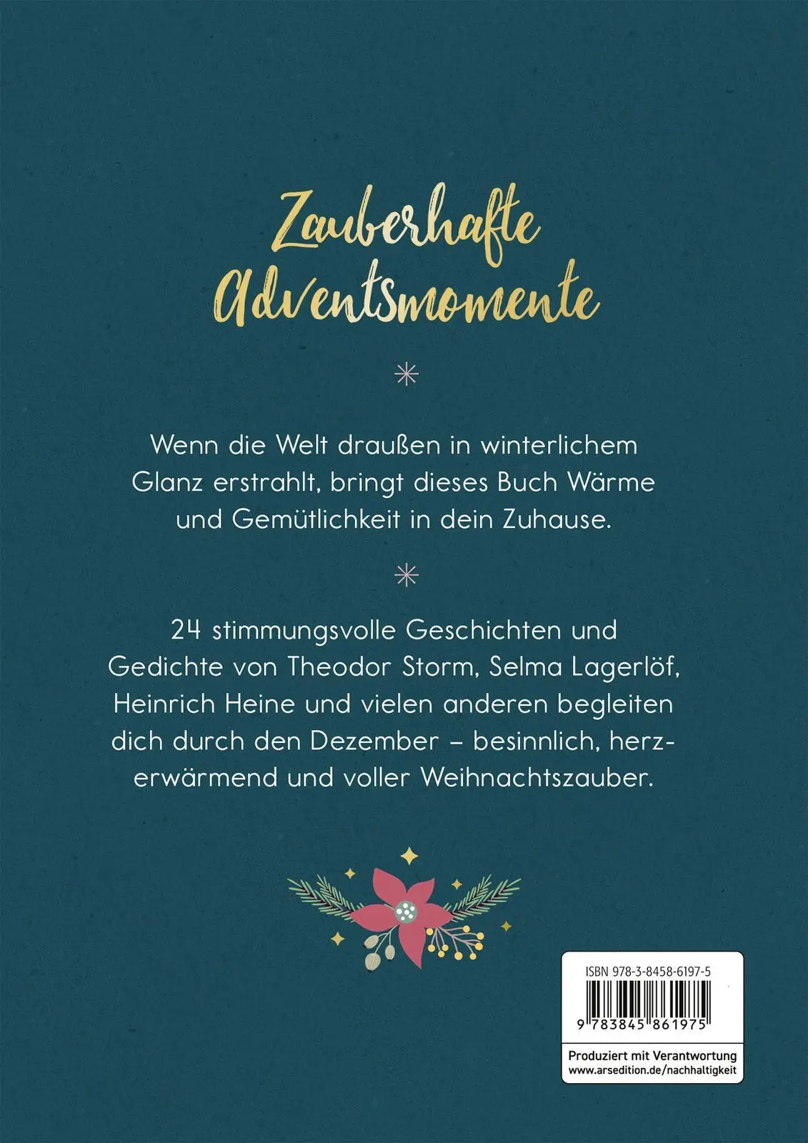 Rückseite: 9783845861975 | Kerzenschein-Geschichten | 24 Adventsmomente mit Aufschneideseiten