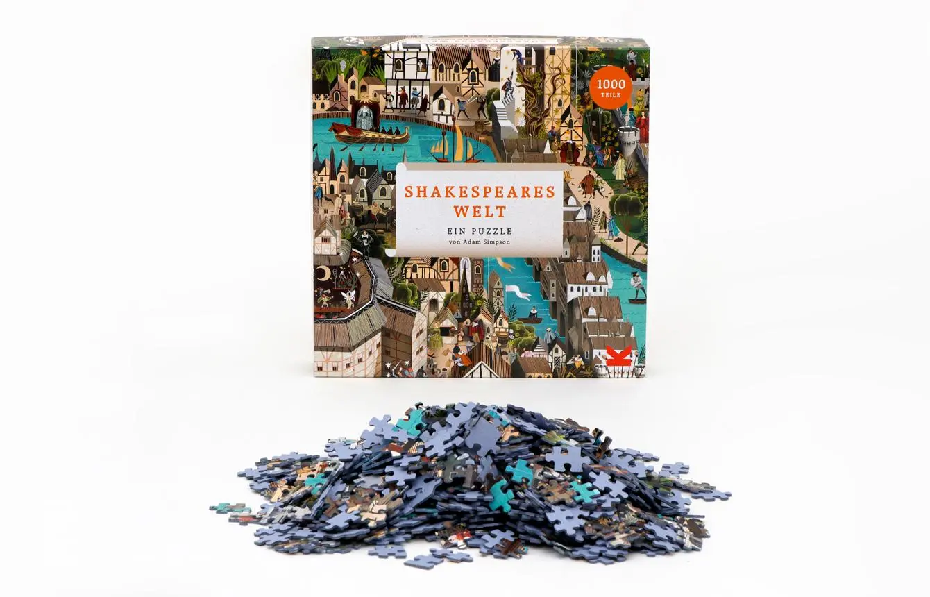 Bild: 9783962441975 | Shakespeares Welt. Puzzle 1000 Teile | Ein Puzzle | Adam Simpson