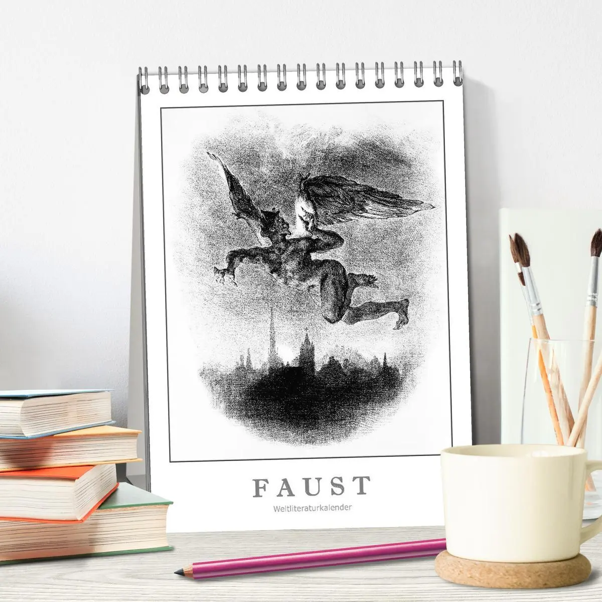 Bild: 9783457292075 | Faust - Weltliteraturkalender (Tischkalender 2026 DIN A5 hoch),...