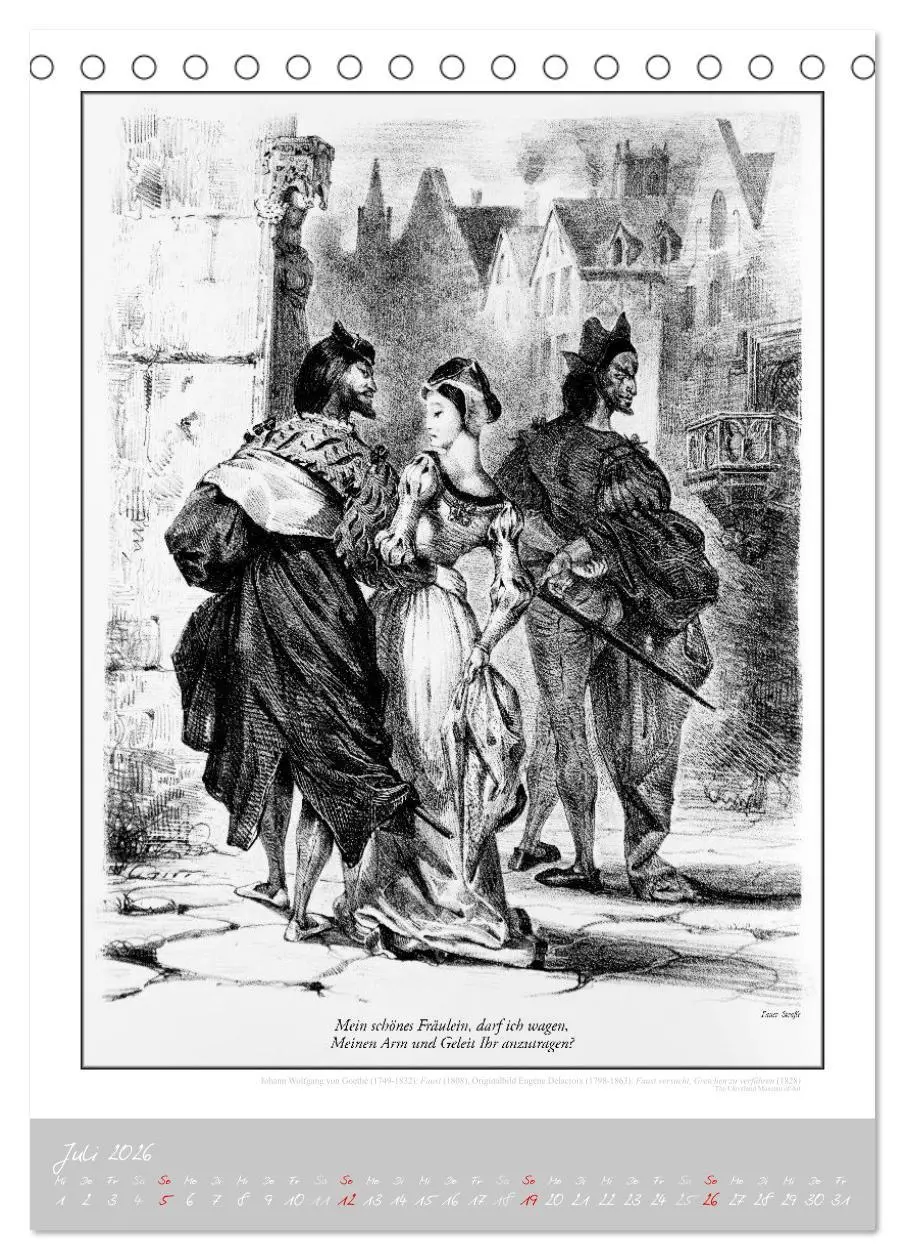 Bild: 9783457292075 | Faust - Weltliteraturkalender (Tischkalender 2026 DIN A5 hoch),...