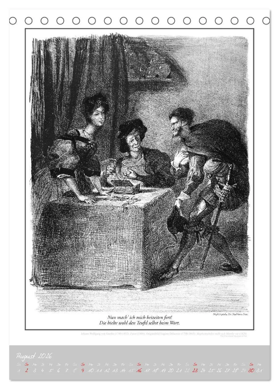 Bild: 9783457292075 | Faust - Weltliteraturkalender (Tischkalender 2026 DIN A5 hoch),...