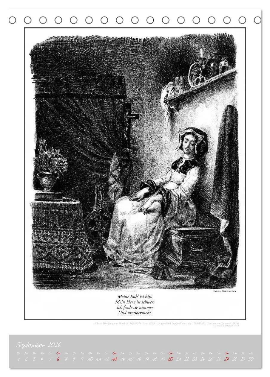 Bild: 9783457292075 | Faust - Weltliteraturkalender (Tischkalender 2026 DIN A5 hoch),...