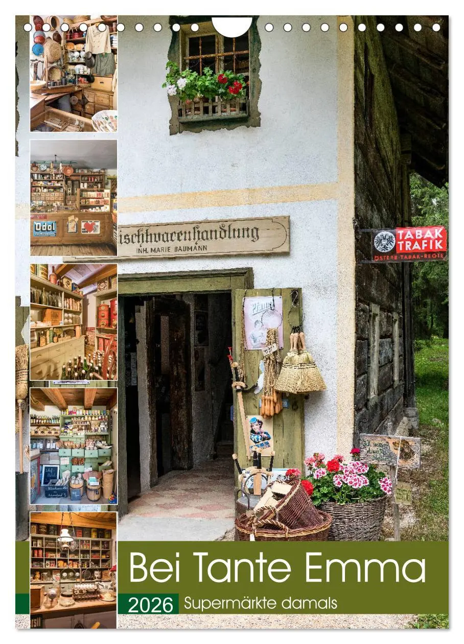 Cover: 9783516382075 | Bei Tante Emma, Supermärkte damals (Wandkalender 2026 DIN A4 hoch),...