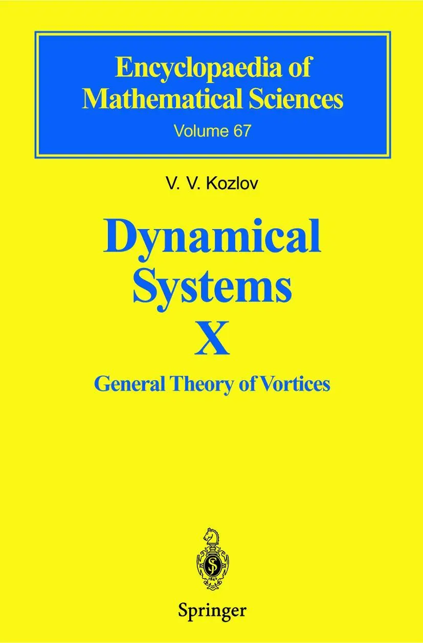 Cover: 9783540422075 | Dynamical Systems X | General Theory of Vortices | Victor V. Kozlov