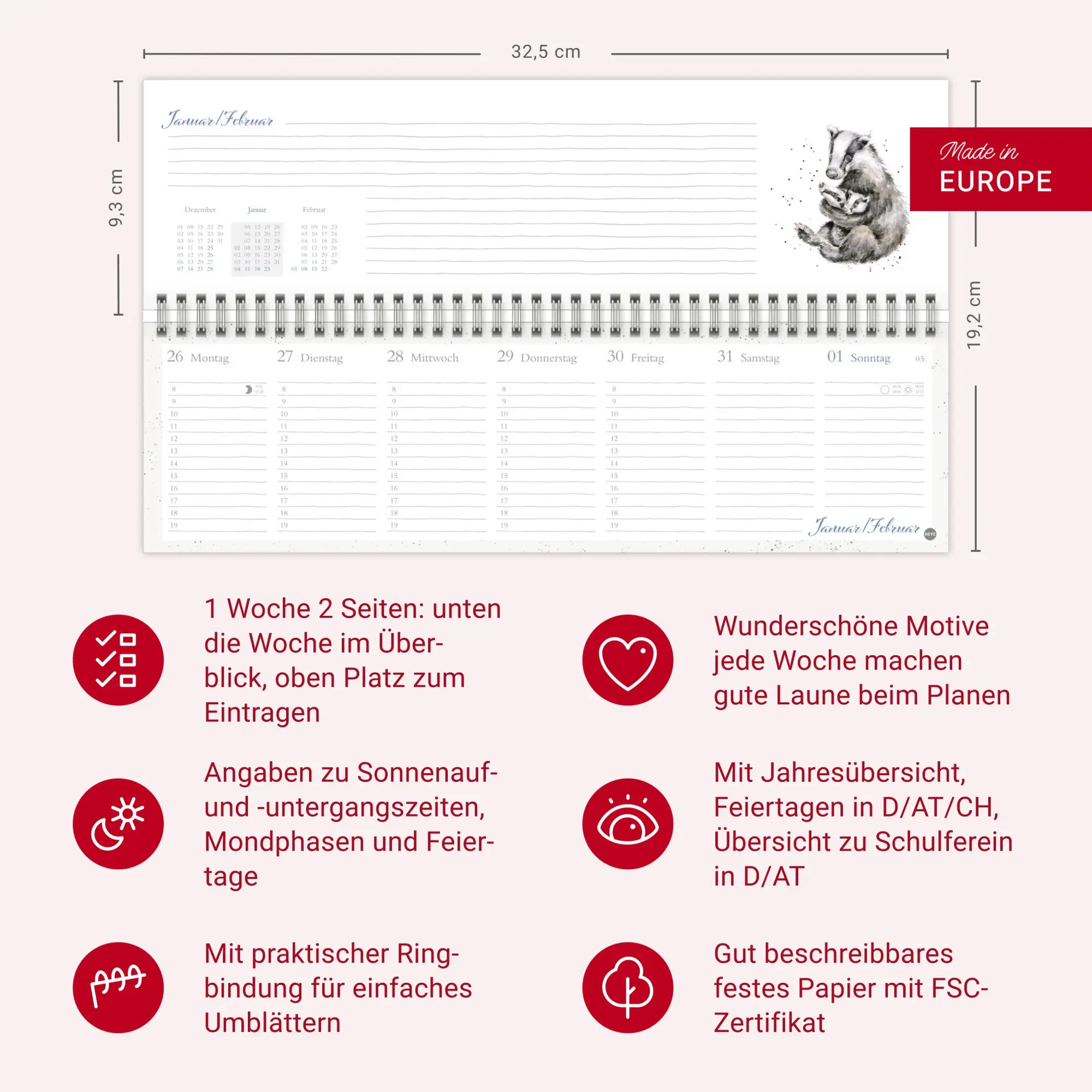 Bild: 9783756412075 | Hannah Dale : Wochenquerplaner 2026 | Hannah Dale | Kalender | 112 S.