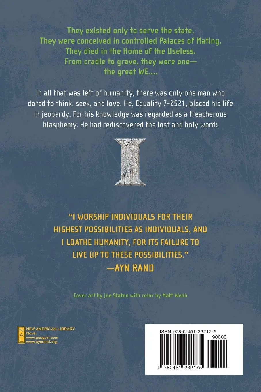 Rückseite: 9780451232175 | Ayn Rand's Anthem | The Graphic Novel | Charles Santino (u. a.) | Buch