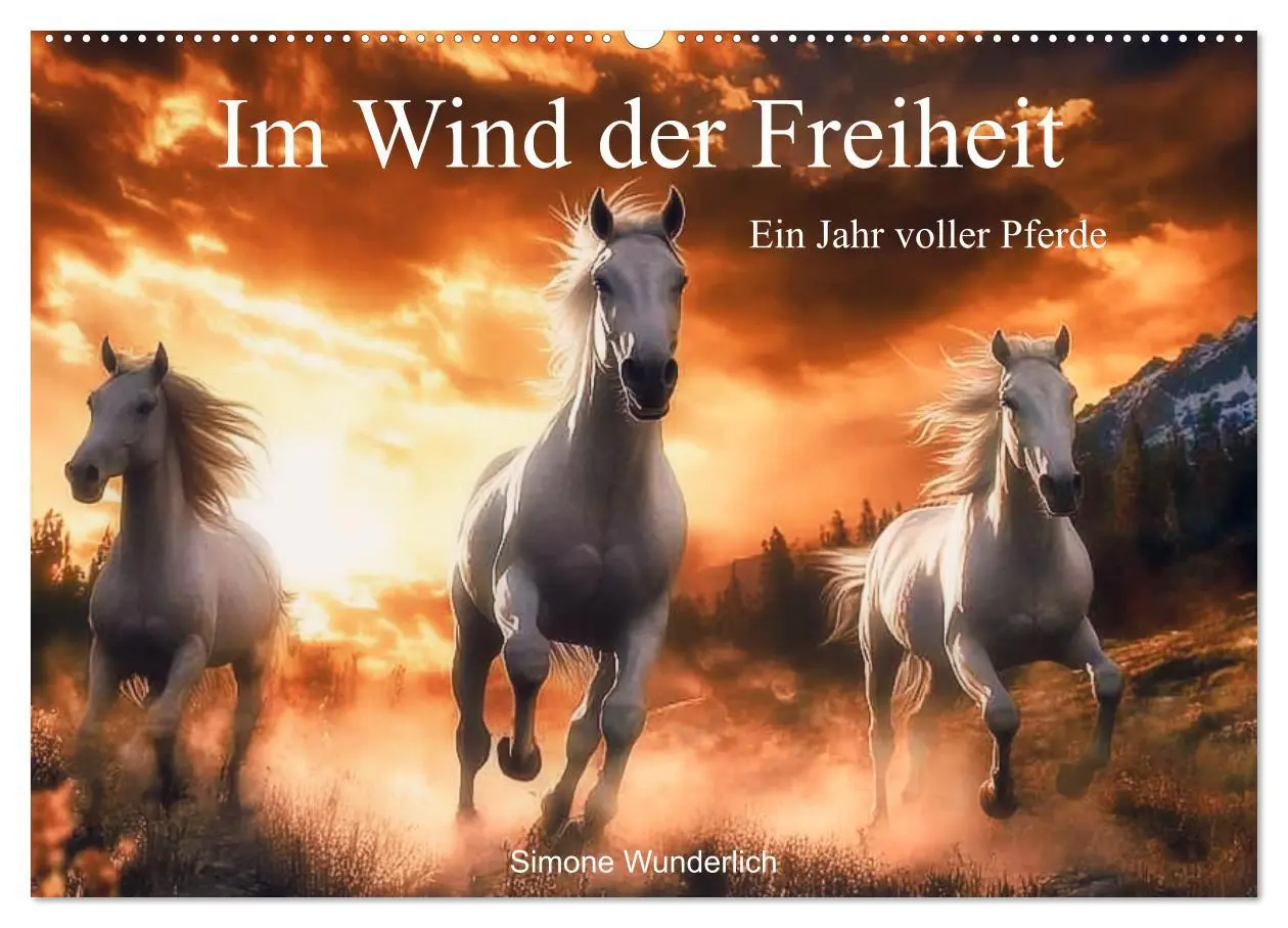 Cover: 9783457282175 | Im Wind der Freiheit - Ein Jahr voller Pferde (Wandkalender 2026...