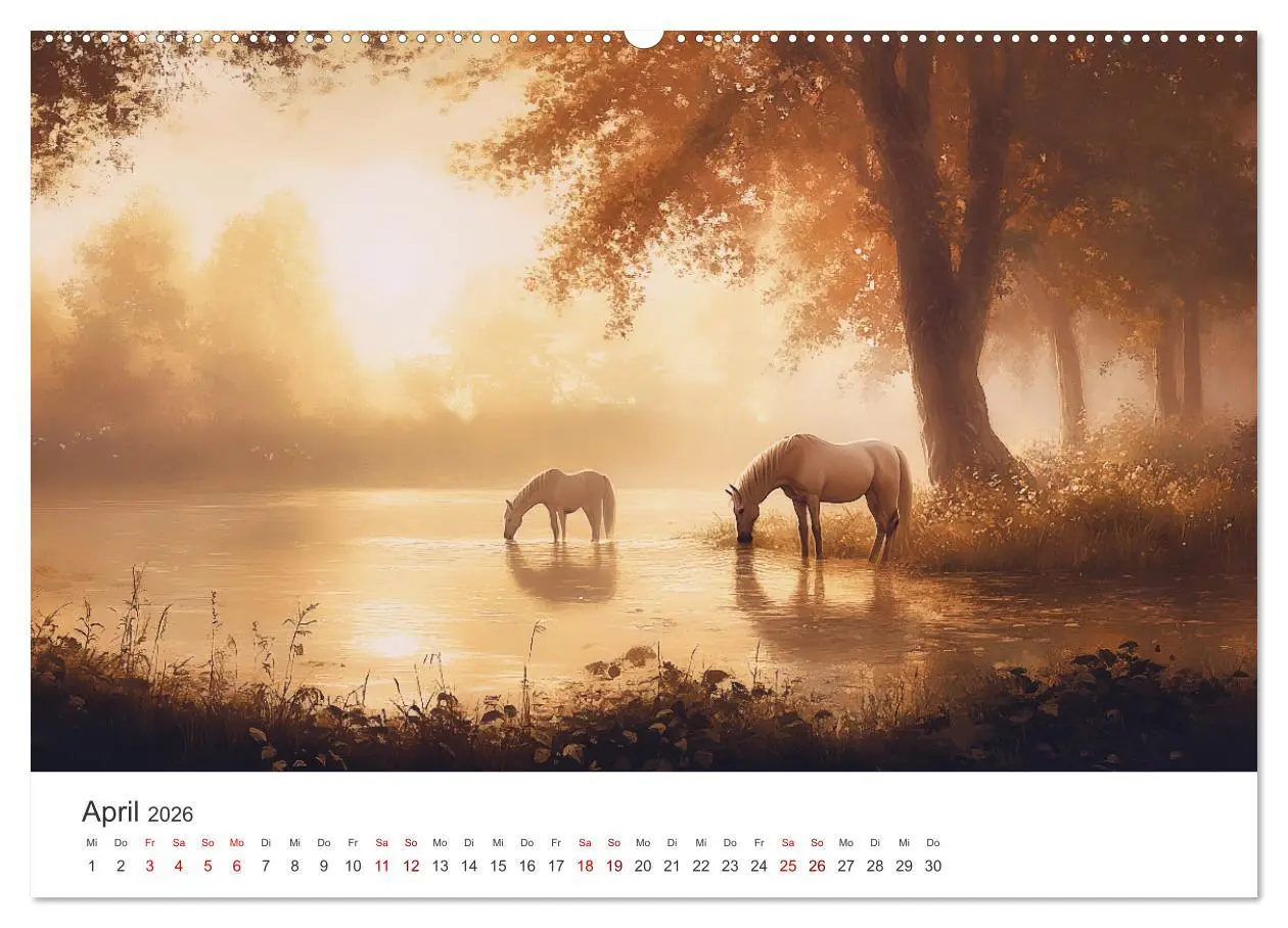 Bild: 9783457282175 | Im Wind der Freiheit - Ein Jahr voller Pferde (Wandkalender 2026...