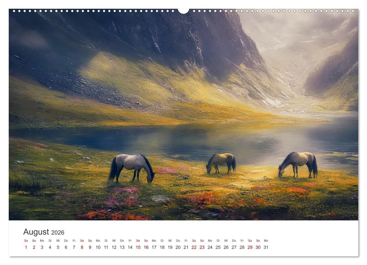 Bild: 9783457282175 | Im Wind der Freiheit - Ein Jahr voller Pferde (Wandkalender 2026...