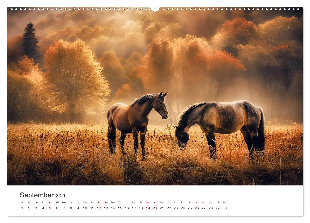 Bild: 9783457282175 | Im Wind der Freiheit - Ein Jahr voller Pferde (Wandkalender 2026...