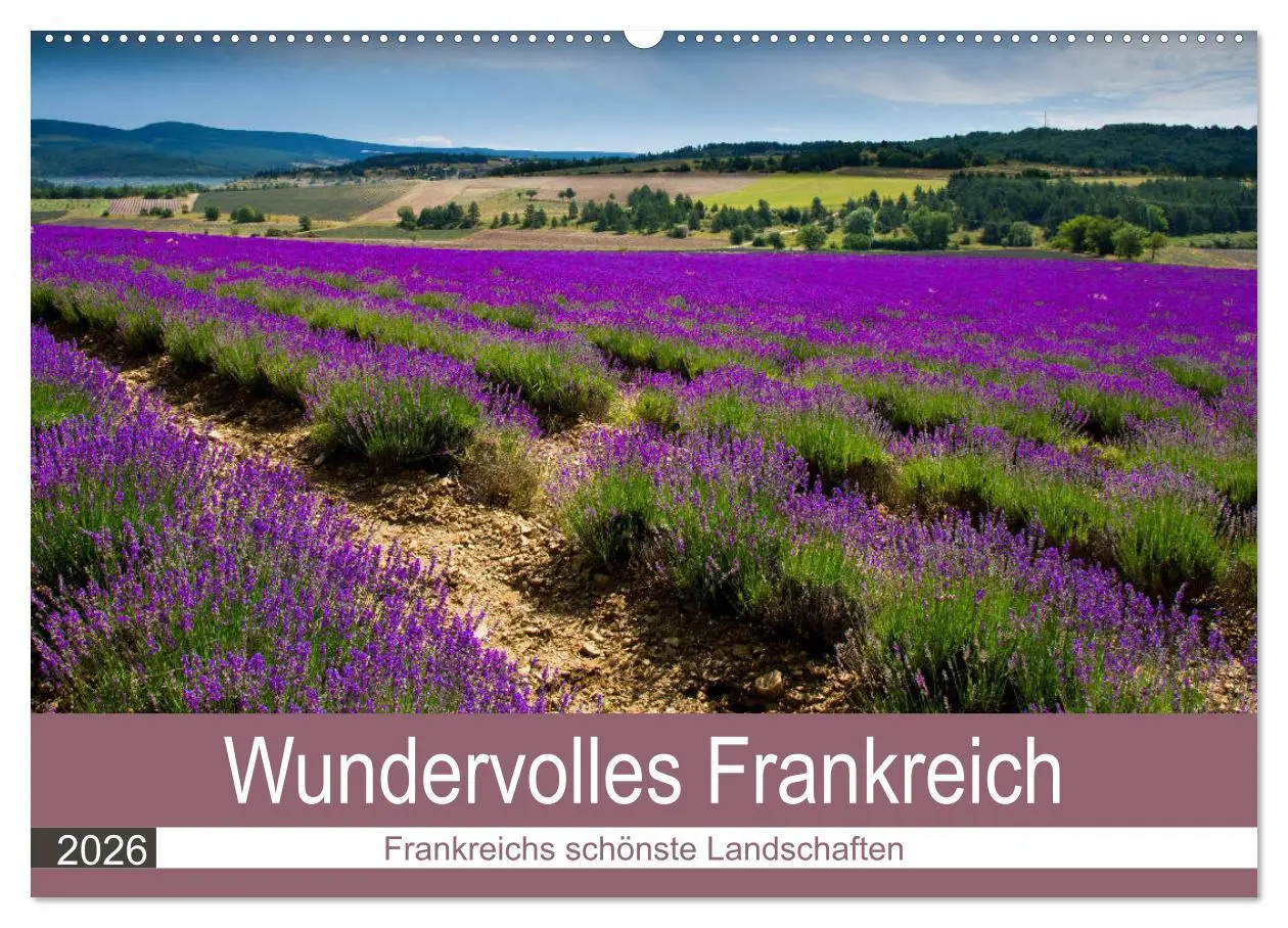Cover: 9783457802175 | Wundervolles Frankreich (Wandkalender 2026 DIN A2 quer), CALVENDO...