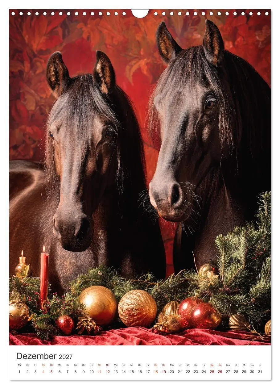 Bild: 9783516752175 | Edle Pferde (Wandkalender 2027 DIN A3 hoch), CALVENDO Monatskalender
