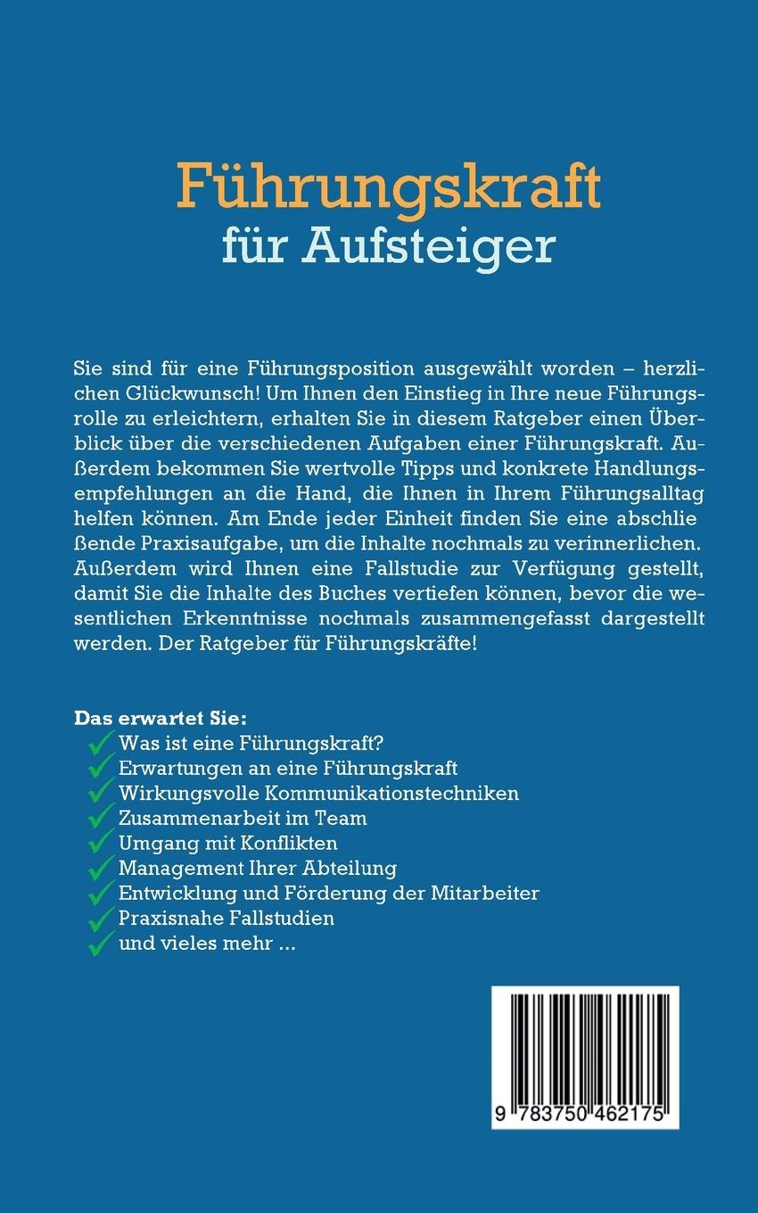 Rückseite: 9783750462175 | Führungskraft für Aufsteiger | Matthias Leonhardt | Taschenbuch | 2020