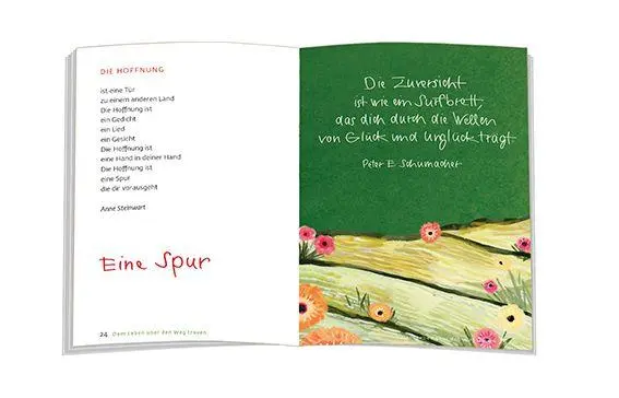 Bild: 9783987002175 | Dem Leben über den Weg trauen | Worte voller Zuversicht | Buch | 48 S.